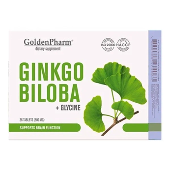 Гинкго Билоба + Глицин Golden Pharm таблетки №36