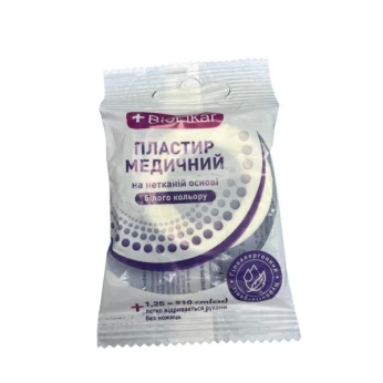 ПЛАСТЫРЬ БИОЛИКАР 1,25СМХ910СМ НЕТКАН.  1462