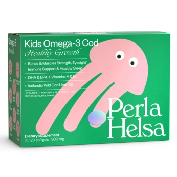 Кидс Омега-3 из трески Perla Helsa Перла Хелса KIDS с витаминами А и D3 капсулы №120