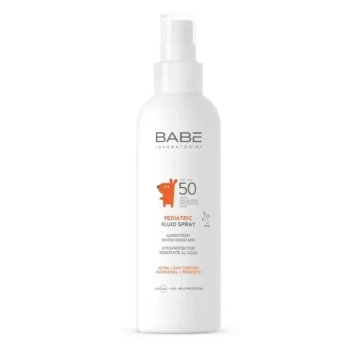 Детский солнцезащитный флюид-спрей Babe Laboratorios SPF50 с пантенолом и пребиотиком 200 мл