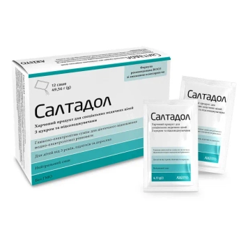 Салтадол глюкозо-электролитная смесь порошок 4,13 г саше №12