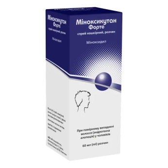 Миноксикутан Форте спрей накожный раствор 50 мг/мл флакон 60 мл