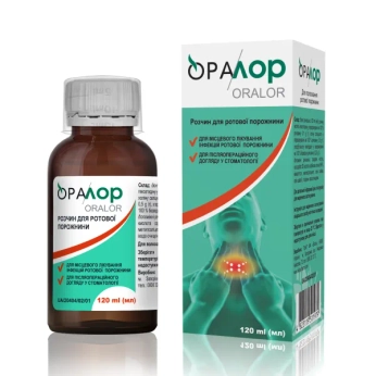 Оралор розчин для ротової порожнини флакон 120 мл