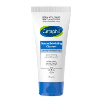 Нежный гель-эксфолиант для очищения Цетафил Cetaphil сухой, жирной и комбинированной кожи лица 178 мл