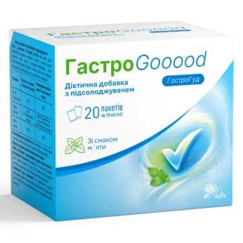 ГастроGooooD ГастроГуд суспензия со вкусом мяты с подсластителем в саше №20