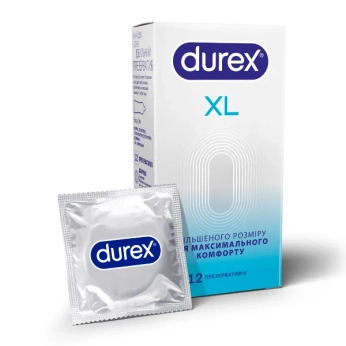 Презервативи Durex XL збільшеного розміру №12