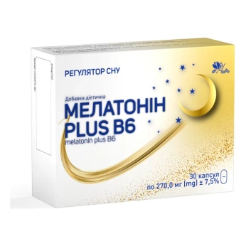 Мелатонін Plus В6 (мелатонін 1,9 мг) капсули №30