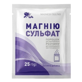 Магния сульфат порошок для приготовления раствора 25 г