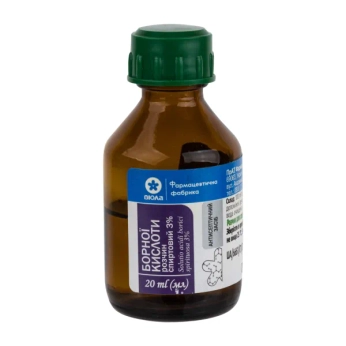 Борной кислоты раствор спиртовой 3% 20 мл