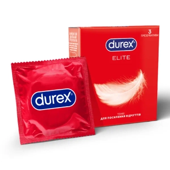 Презервативи Durex elite тонкі №3