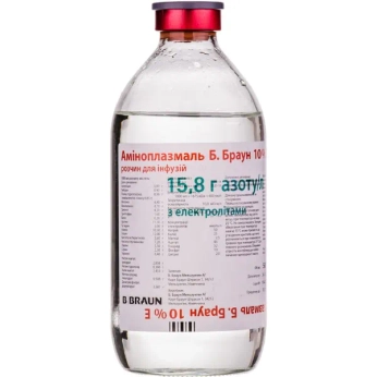 Аминоплазмаль 10% Е раствор для инфузий 10 % флакон 500 мл №10