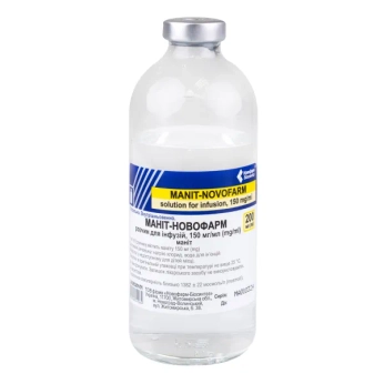 Маніт-Новофарм розчин для інфузій 15% пляшка 200 мл