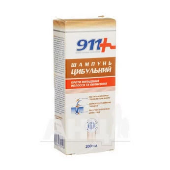 Шампунь 911 Луковый от выпадения волос и облысения Ваша служба спасения 200 мл