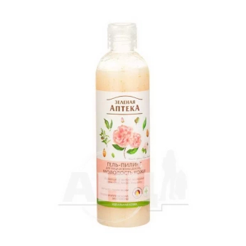 Гель-пилинг для лица и зоны декольте Зеленая Аптека молодость кожи 250 мл