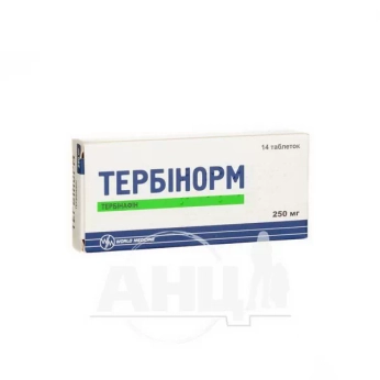 Тербинорм таблетки 250 мг блистер №14