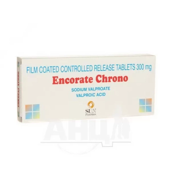 Енкорат Хроно таблетки пролонгованої дії вкриті оболонкою 300 мг стрип №30