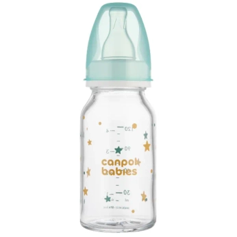 Пляшечка скляна Canpol babies 42/202 з малюнком 120 мл