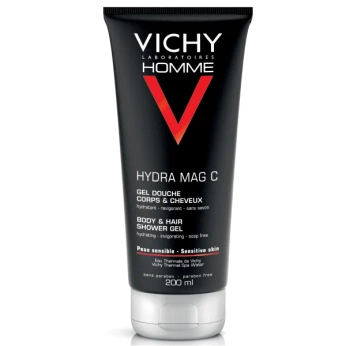 Гель для душа Vichy Ом Homme Hydra Mag тонизирующий и увлажняющий гель для тела и волос 200 мл