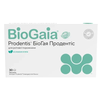 БіоГая Продентіс пастилки зі смаком м'яти №30