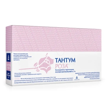 Тантум Роза раствор вагинальный 0,1 % флакон 140 мл + канюля №5