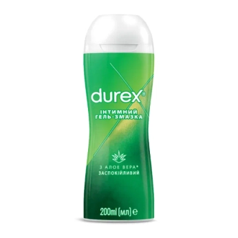 Интимная гель-смазка Durex play massage 2 in 1 with aloe vera 200 мл