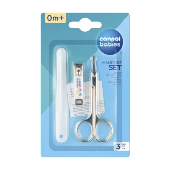 Манікюрний набір Canpol babies 9/809 ножиці + кусачки + пилочка