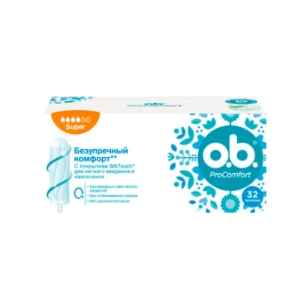 Тампоны женские гигиенические o.b. Pro Comfort Super №32