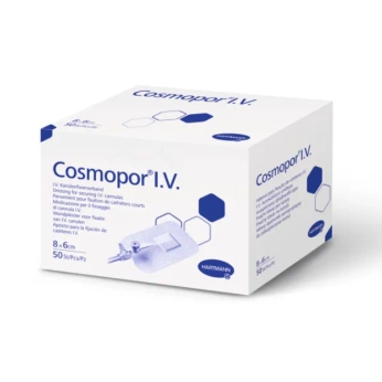 Повязка пластырная для фиксации канюль Cosmopor I.V. 8 см х 6 см №50
