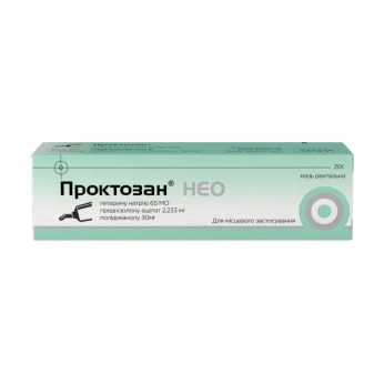 Проктозан Нео мазь ректальная туба 20 г