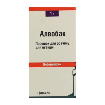 Алвобак порошок для розчину для ін'єкцій 1 г флакон №1