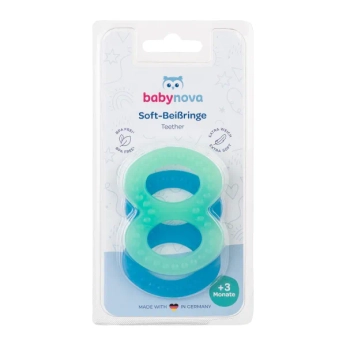 Зубное кольцо TM babynova 31188 твердое рельефное