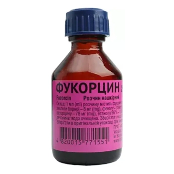 Фукорцин розчин нашкірний флакон 25 мл