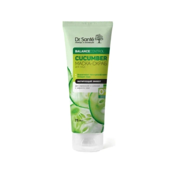 Маска-скраб для глибокого очищення Dr.Sante Cucumber Balance Control 75 мл