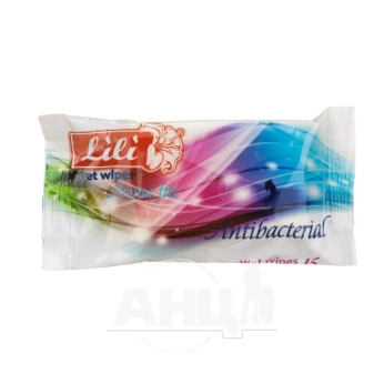 Серветки вологі Lili без запаху №15