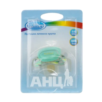 Пустушка Lindo латексна pk 009 3+ кругла для сну