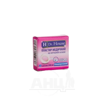 Пластир медичний Dr.House 1,25 см х 500 см на не тканинній основі