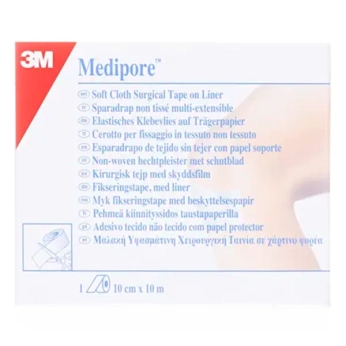 Пластырь хирургический Medipore 10 см х 10 м с лайнером