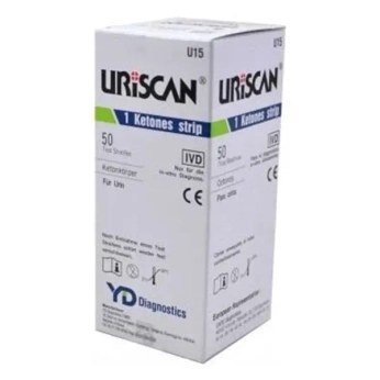 Тест-смужки Uriscan U15 Кетони для визначення ацетону в крові №50