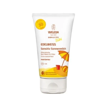 Солнцезащитное молочко Weleda Edelweiss для чувствительной кожи SPF 30 150 мл