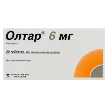 Олтар 6 мг таблетки 6 мг блистер №30
