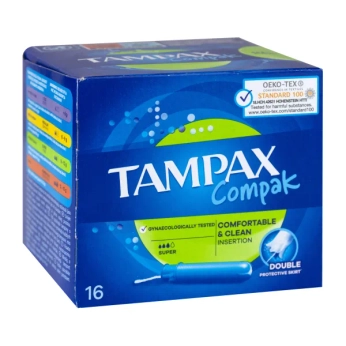 Тампоны гигиенические Tampax compak super №16