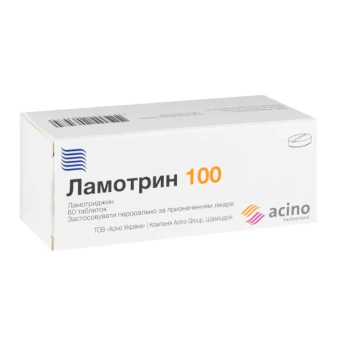 Ламотрин 100 таблетки 100 мг блістер №60