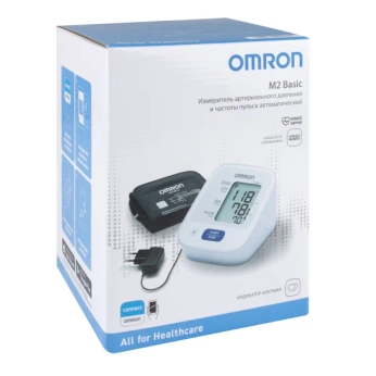 Автоматичний тонометр з адаптером Omron M2 Basic HEM-7121-ALRU
