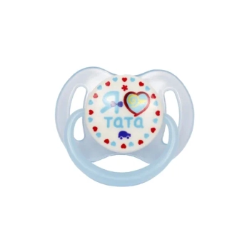 Пустышка силиконовая круглая Курносики 7015 6-12 мес