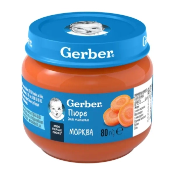 Пюре Gerber морковь 80 г
