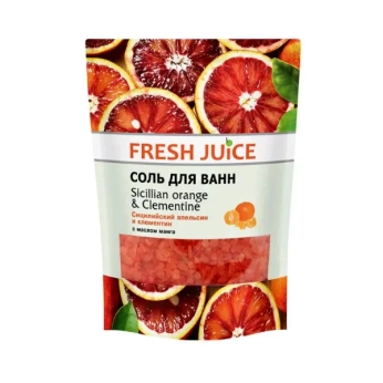 Соль для ванн Fresh Juice Sicilian orange & Clementine дой-пак 500 мл