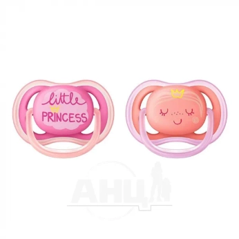 Пустушка Philips AVENT 343/22 з декором 6-18 міс для дівчинки №2