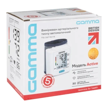 Тонометр на запястье Gamma Active автоматический