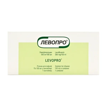 Левопро розчин для інфузій 500 мг/100 мл контейнер 150 мл №1