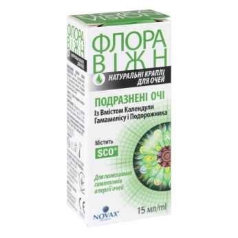 Флора вижн раздраженные глаза капли глазные 15 мл